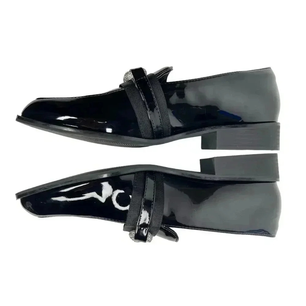ALDO women’s Encore Patent Leather Block Heel Loafers size 8 - Picture 7 of 11